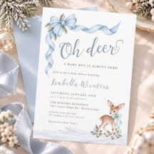 Oh Ciervo, el bebé está casi aquí, Baby Shower Azu