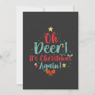 Invitación Oh ciervo, Navidades de nuevo regalo de Navidades