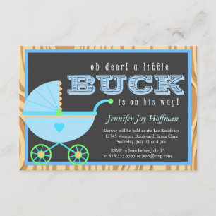 Invitación ¡Oh ciervo, Un Poco De Piel Está De Camino! Invita