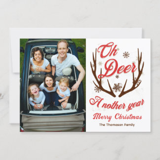 Invitación Oh Deer a otros Navidades de año