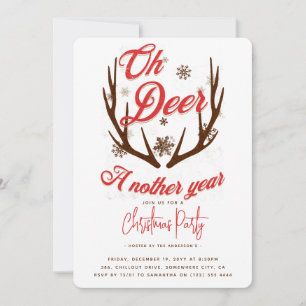 Invitación Oh Deer a otros Navidades de año