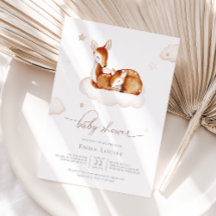 Oh Deer Gender Neutral Watercolor Baby Shower