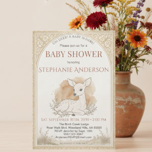 Invitación Oh Deer Hay Un Bebe Aqui Regalo de Cierva