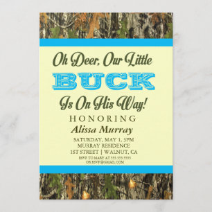Invitación Oh Deer, Nuestro Pequeño Dinero Está En Camino De