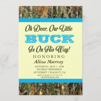 Invitación Oh Deer, Nuestro Pequeño Dinero Está En Camino De
