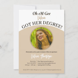 Invitación ¡Oh Dios, obtuvieron su título! Graduación diverti