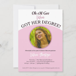 Invitación ¡Oh Dios, obtuvieron su título! Graduación diverti