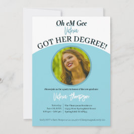 Invitación ¡Oh Dios, obtuvieron su título! Graduación diverti