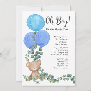 Invitación Oh Dios, Podemos Esperar A Baby Shower