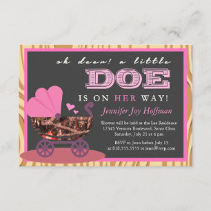 Invitación ¡Oh el ciervo, una pequeña gama está en su manera!