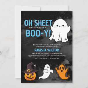 Invitación Oh Hoja estamos teniendo un Boo-y Boy Halloween