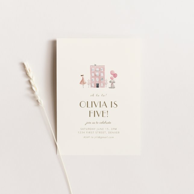 Invitación Oh La La French Paris Birthday Party Invito (Subido por el creador)