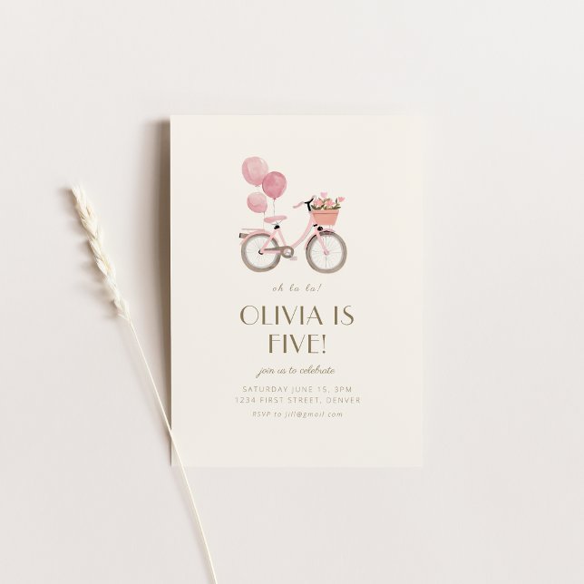 Invitación Oh La La French Paris Birthday Party Invito (Subido por el creador)