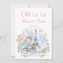 Invitación Oh La La Parisian