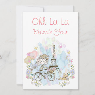 Invitación Oh La La Parisina  