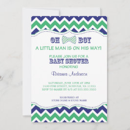 Invitación OH la pajarita Baby Shower invita