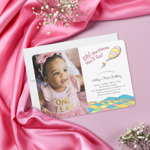 Invitación ¡Oh! Los lugares a los que irás Cumpleaños de ni