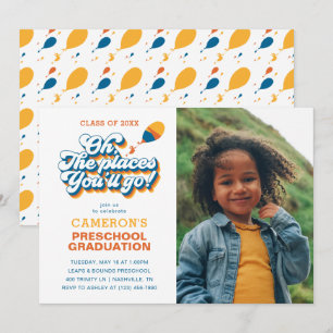 Invitación ¡Oh, los lugares a los que irás! Foto de graduació