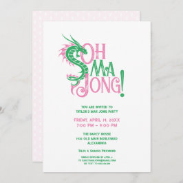 Invitación ¡Oh Mah Jong! | Mah-Jongg