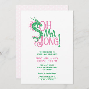 Invitación ¡Oh Mah Jong!   Mah-Jongg