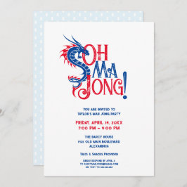 Invitación ¡Oh Mah Jong! | Mah-Jongg