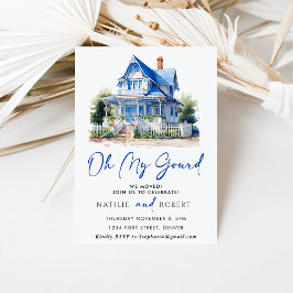 Invitación Oh Mi Gourd Sweet Blue Home Fiesta Calentador de l