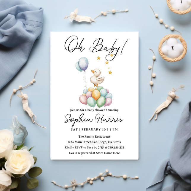 Invitación Oh nena  Baby Shower (Subido por el creador)
