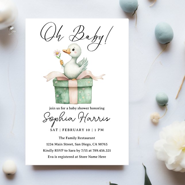 Invitación Oh nena  Baby Shower (Subido por el creador)