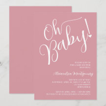 ¡Oh, nena! Baby Shower Chica rosa
