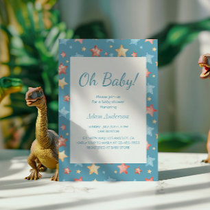 Invitación ¡Oh, nena! Starry Sky Baby Shower - Boy Baby Showe