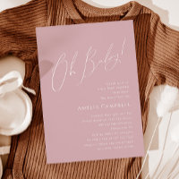¡Oh, nena! ¡Un Rosa delicioso! Baby Shower