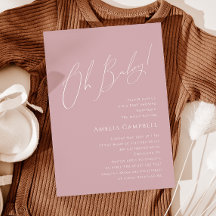 ¡Oh, nena! ¡Un Rosa delicioso! Baby Shower