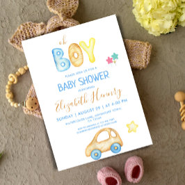 Invitación oh niño niño niño niño niño moderno