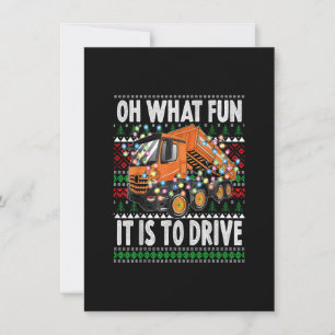 Invitación Oh Qué Diversión Es Conducir, Navidades Divertidos
