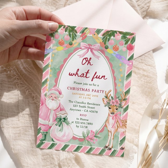 Invitación Oh Qué Diversión Fiesta de Navidad  (Subido por el creador)