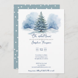 Invitación Oh, qué divertido fiesta de cumpleaños de invierno