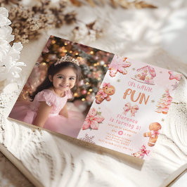 Invitación Oh, qué divertido foto de cumpleaños de decoración