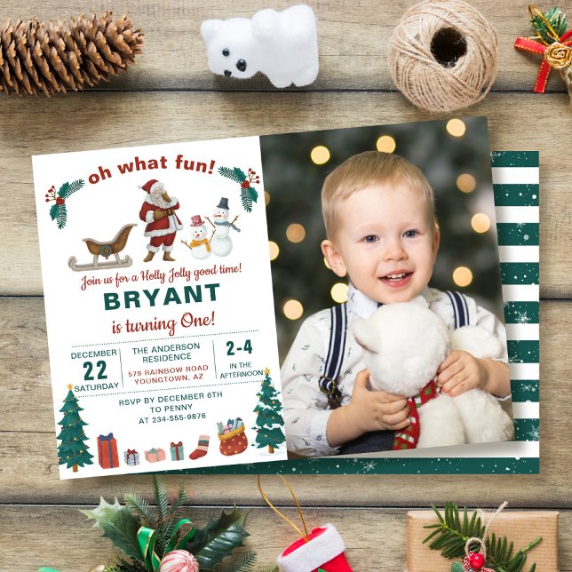 Invitación Oh Qué Divertido Navidades de Santa Claus Foto de  (Subido por el creador)