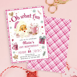 Invitación Oh qué divertido Navidades de Santa Rosa Cookies C