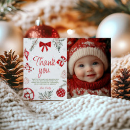 Invitación Oh Qué Divertido Winter Birthday Photo You Card