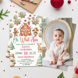 Invitación Oh Qué Divertidos Navidades Gingerbread Cookies Cu