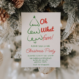 Invitación Oh Qué Mano Divertida Dibujó Un Fiesta Verde De Ár