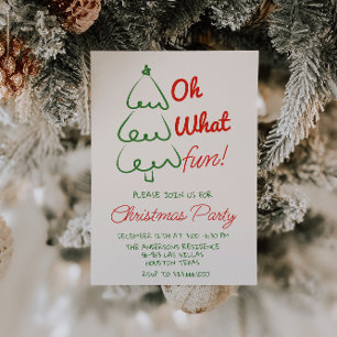 Invitación Oh Qué Mano Divertida Dibujó Un Fiesta Verde De Ár