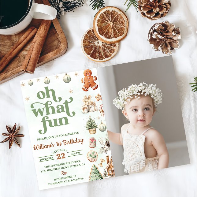 Invitación Oh Qué Navidades De Las Cookies Divertidas Foto De (Subido por el creador)