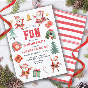 Invitación Oh, qué Navidades divertidos amigos del partido de