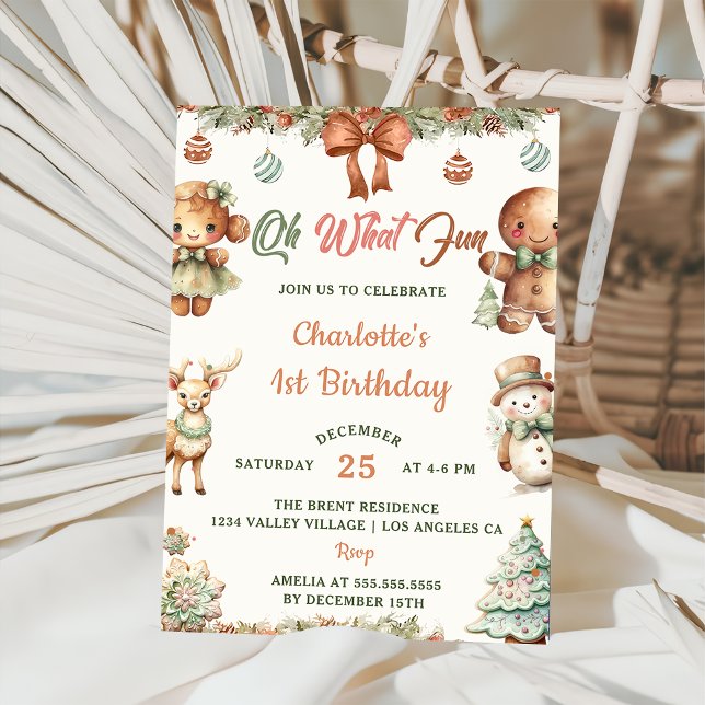 Invitación Oh Qué Navidades divertidos cocinan el primer Fies (Subido por el creador)