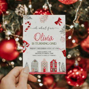 Invitación Oh Qué Navidades Divertidos Cumpleaños