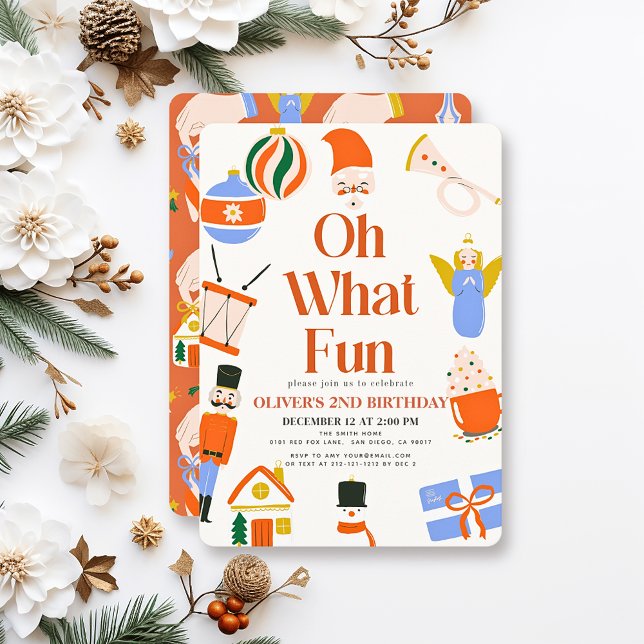 Invitación Oh Qué Navidades divertidos Cumpleaños de los niño (Subido por el creador)