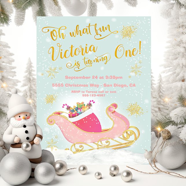 Invitación Oh, qué Navidades divertidos en la fiesta de cumpl (Subido por el creador)