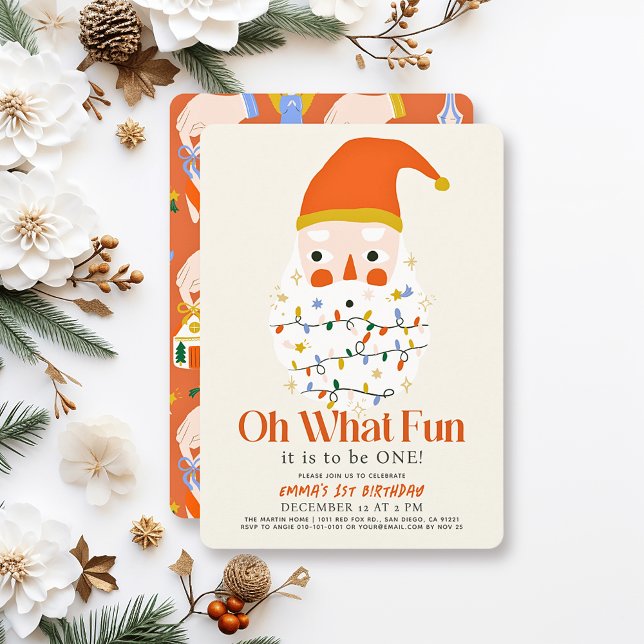 Invitación Oh Qué Navidades divertidos festejan el primer cum (Subido por el creador)